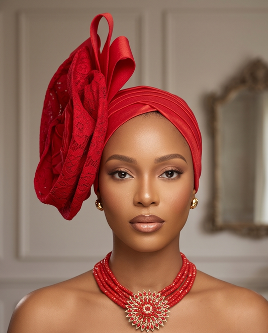 African Ladies Fascinator Turban