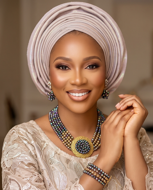 Elegant Five Layer Beaded Necklace Sets