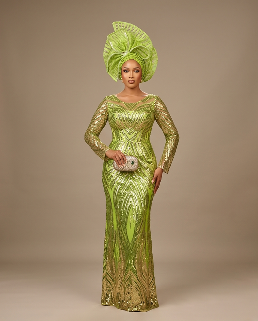 Ready Made Cap Auto Gele Lemon Aso OKe Net  Headgear