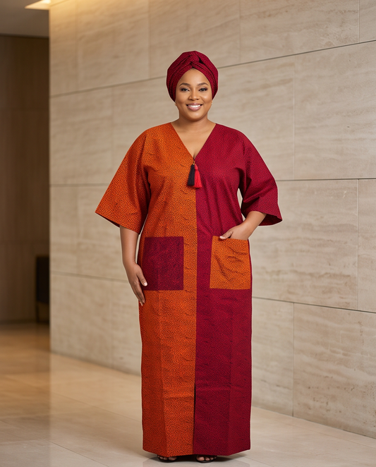 Ankara Sequins Kaftan