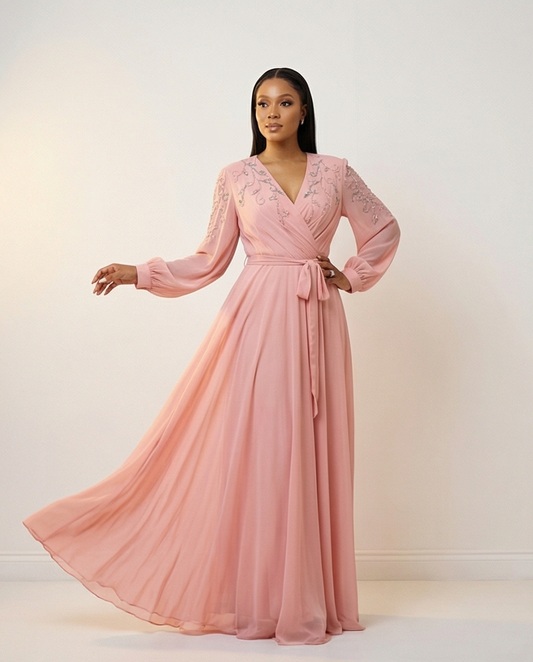 Elegant Evening Sequin Dress.