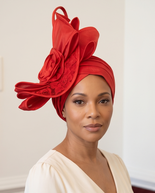 Red Unique Turban