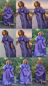 Elegant Rich Auntie Boubou Kaftan , Classy Ladies Damas Boubou Kaftan ,