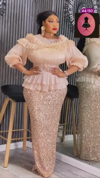 Red carpet Dress, Wedding Guest Dres Sequins Dress
