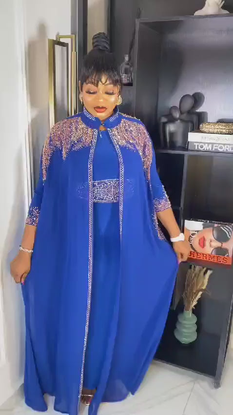 LAMIRA BOUBOU / AFRICAN STYLE BOUBOU/ SEQUINE KAFTAN
