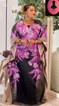 Classy African Women Kaftan , Luxury Kaftan , Trending Mikado Boubou  Kaftan