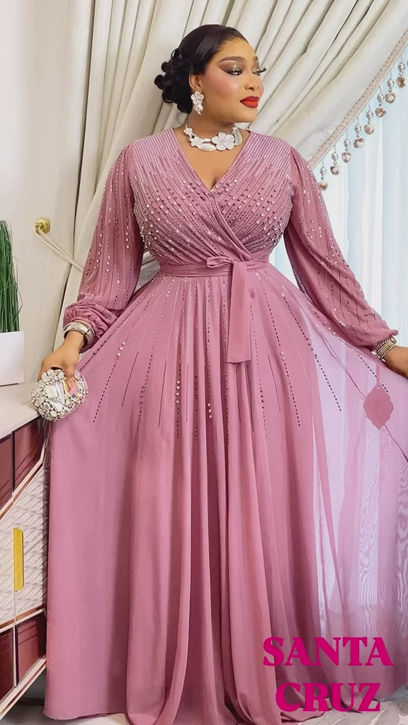 Elegant Evening Sequin Dress.