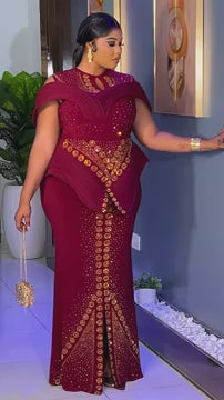 Luxurious Sequins Dress, Mother of the bride Dress, Guest Wedding Outfit.