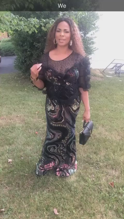 Cocktail Dress / Wedding Dress / Party Wear/ Classy Sequins Dress/ Guest Wedding