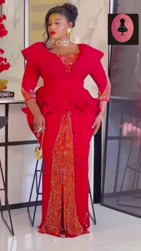 African Queens Guest Wedding Dress , Mother of the Bride Dress