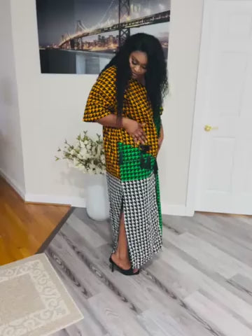 High Quality Unique Ankara Kaftan , Classy Church Dress ,